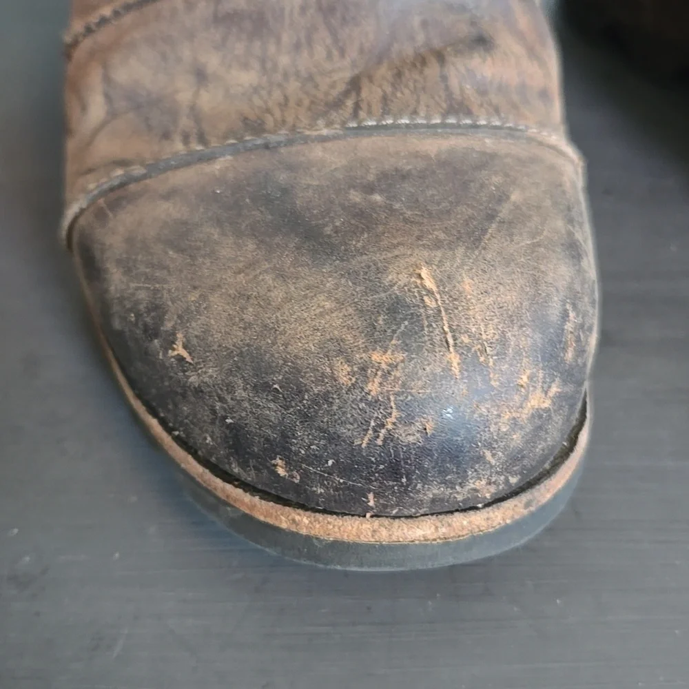 Sorel Joan of Arctic Waterproof Lace Up Oil Leather Wedge Size 9